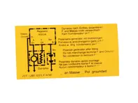 Decalcomania coperchio regolatore di tensione. Porsche 356B/356C - 90170100700 - 1601503200