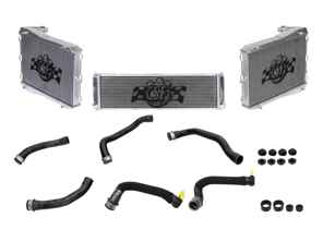 Radiateur en aluminium pour liquide de refroidissement et durites, lot de 3. Porsche 991.2 - 9P1121251, 9P1121252, 9P1121253, 99110613702 - 7086, 7087, 7060