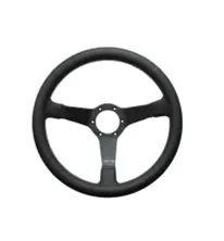 Stuurwiel Eau Rouge luchtgekoeld leer met parallelle of gekruiste stiksels 350 mm. Porsche 911 / 964 / 993 / 924 / 944 / 968 / 928 - 74112, 7411