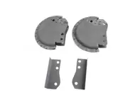 Jeu de charnières pour capot moteur. Porsche 356 Coupé/Cabriolet - 356 51205, 35651205, 64450201520, 64450201506, 64450201518 - PP160HPC, P160HPC