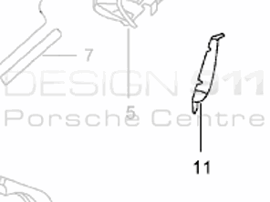 Rear 1/4 Panel Plate. Porsche 996 C2 / C4 / GT3 MKI - 99650185503GRV, 99650185603GRV