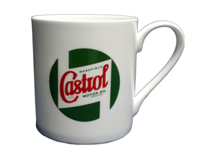 Tasse en porcelaine classique Castrol.