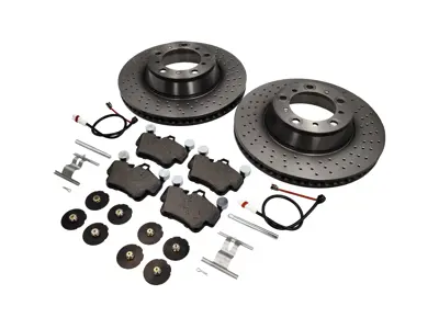 Pacchetto pastiglie freno e dischi freno POSTERIORI Porsche 997 3.8L C4S - 99635240X02BRE, 99635240X02, 95535296000, 99761275402, 99635208600, 99635208602, 99735193907BRE, 99735193907, 90026904701, 99906705009