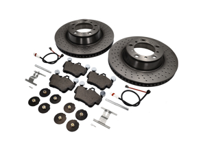 Pacchetto pastiglie freno e dischi freno POSTERIORI Porsche 997 3.8L C4S - 99635240X02BRE, 99635240X02, 95535296000, 99761275402, 99635208600, 99635208602, 99735193907BRE, 99735193907, 90026904701, 99906705009