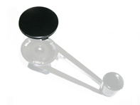 Fensterkurbelabdeckung, Schwarz. Porsche 911/912/914 1964-1968 SWB - 90154247220