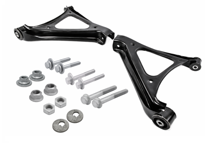 Achterste draagarmen, SET VAN 2. Porsche 958.1 Cayenne GTS / Turbo S 2011-14 / 958.2 Cayenne 2015-18 - 95831104111, 95831104110, 95831104211, 95831104210