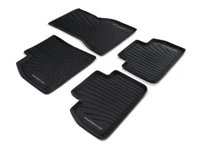 Gummi-Innenfußmatten. Porsche 95C (H2) Macan Electric RHD - Rechtslenker - 95C044002