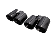 Tuyaux d'échappement en noir satiné. DesignTek pour Porsche 997