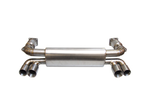 Uitlaatdemper / Demper Titanium DesignTek voor Porsche 996 Turbo - 99611102775, 99611102776