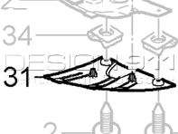 Rear bumper corner cover. Porsche 958 Cayenne - 95550508500, 95550508600