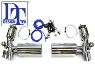 Terminale di Scarico / Silenziatore Sportivo VALVETRONIC con 200 CELLE SPORT CATS DesignTek per Porsche 996 Turbo - 3606009616, 69-PS103V, 126196-01, 99611102775, 99611102776