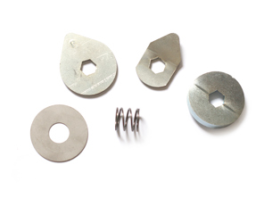 Handbrake lock repair kit. Porsche 356 LHD (Left Hand drive) - 64424231, 64424231S, 64424228, 64424233, 64424229, 64424232