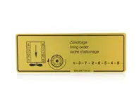 Stickerafvuurvolgorde. Porsche 928 - 92800610500