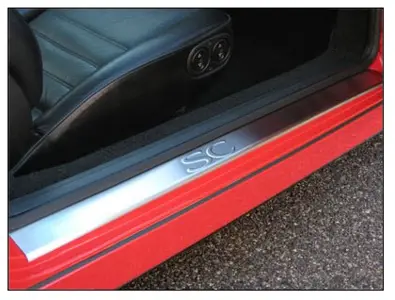 Garnitures de bas de caisse en acier inoxydable avec logo SC. Porsche911/912/930/964/993 - SP04