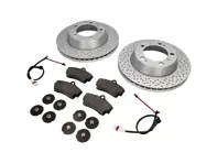 REAR Brake Pads and Brake Disc Package for Porsche Boxster 986 S - 98635240301, 98735240300, 98735240301