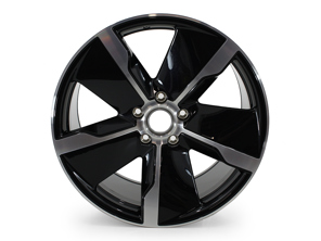 Front 21-inch Exclusive Design Alloy Wheel, in Jet Black Metallic for Porsche Taycan - 9J1601025RC9X, 9J1601025ADC9X, 9J1601025, 9J1601025QC9X, 9J1601025ACC9X