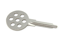 Blank key shank in silver 70's Retro Porsche 911 1965-89 / 964/ 993 - 91153890300, 91453190310, 94453804101