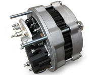 Alternator 12V-55A. Porsche 911 65-77 with internal regulator - 91160310600, 90160311400, 90160311300