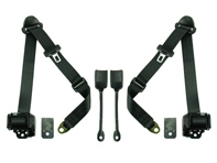 Retractable 3-point inertia reel front seat belts Porsche 911 turbo - 930 - SA-50545