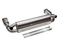 Exhaust Muffler / Sports Race Exhaust System DesignTek. Porsche 996 Turbo - 99611102775, 99611102776, 99611198775, 99611198777