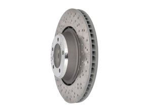 Disco de freno trasero ligero, con orificios perforados, 380 x 30 mm. Porsche 981 Cayman GT4 - 98135240780, 98135240880, 9GT615601F, 9GT615602F, 98135240781, 98135240881 - PRL41987, PRR42087