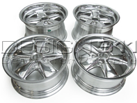 16' Style 548C Fuchs Style Alloy Wheels CHROME FINISH 7.0J and 9.0J For Porsche Car - 91136211500, 91136211590, 91136211700, 91136102099, 91136211790