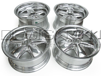 16' Style 548C Fuchs Style Alloy Wheels CHROME FINISH 7.0J and 9.0J For Porsche Car - 91136211500, 91136211590, 91136211700, 91136102099, 91136211790