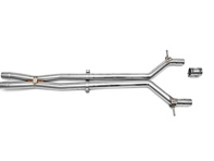 Résonateur d'échappement Bypass X-Pipe. Porsche Panamera 970 TURBO - 97011191373, 97011191374, 97011191375, 97011191376, 97011191377, 97011191397, 97011191398, 97011191396 - FS.POR.970T.XP