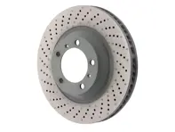 Disque de frein avant monobloc percé et alvéolé, 340 x 34 mm. Porsche 991 S 3.8 L (référence d'origine : 99135140301/99135140401) - 99135140301, 99735140401, 18564 ABS - PFL39911, PFR39912