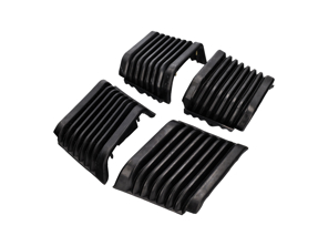 Stoßstangenbalg, vorne und hinten. Porsche 911/930 1974-89 - 91179950563, 91179950564, 91179950513, 91179950514, 91179950565, 91179950566, 91179950515, 91179950516