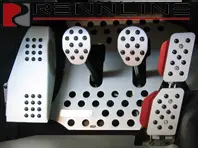 Rennline REV2 4 Piece Pedal Set Rubber Grip. Porsche 914 Manual - A12.2.P6052, A122P6052
