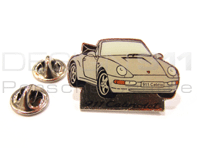 Pinbadge 'Porsche 911 Cabriolet' wit