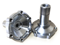 Arbre de transmission / brides d'essieu en acier usiné pour boîtes-ponts 930 et 915 à partir de 1978 - 93033223200/1, 930.332.232.00, 923.332.232.01, 93033223200, 92333223201