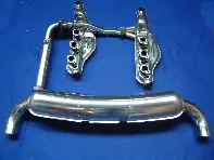 Système d'échappement et d'échangeur de chaleur à double sortie Porsche 911 1974-83 - 93011116905, 93021102901, 93011104300, 93011104303, 93011118303, 93011118306, 93011323009, 93011323015, 93011323025, 93011312328, 9301132318, 93011323019