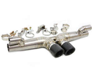 Titanium Uitlaat einddemper met carbon eindpijpen Porsche 991 GT3 - DesignTek - 99711102799, 99711102790, 99711102792 - GT3, R