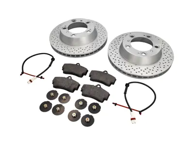 Pack de plaquettes et disques de frein arrière. Porsche 987 Boxster S / Cayman S - 98635293911, 98635240301, 98735240301, 98735240300, 98735293901, 98735293900, 99635208602