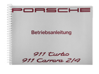 Driver’s manual for Porsche 911 (964) Turbo / Carrera 2/4, MY 92, in English - WKD96402092