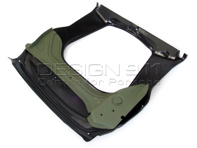 Pianale anteriore completo / supporto sospensione e serbatoio carburante / supporto batteria. Porsche 911 1970-89 - 91150111702GRV, 91150195500GRV