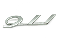 911 - Insigne chromé coudé pour Porsche 911 1965-66 - 90155930320