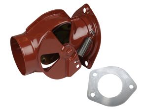 Heat exchanger heater flap, Red. Porsche 911 65-86 - 90121100823, 90121100723, 1623200970, 1623200980, 90.001OE, 90.002OE, 90121100722, 90121100822 - 1623200970, 1623200980