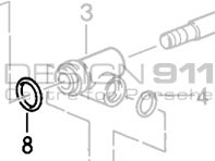 Shift Lever Bearing O-Ring. Porsche 911 87-89 G50 GEARBOX - 99970192340