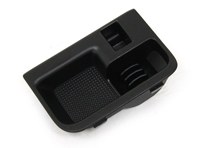 Inserto console centrale, nero satinato. Porsche 997 / Boxster / Cayman - 9975535750201C