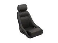 Siège classique Corbeau. En vinyle noir. Porsche 911 / 964 / 968 / 944 - 120804, 120804/W