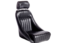 Corbeau Classic Seat. In Black Vinyl. Porsche 911 / 964 / 968 / 944 - 120804, 120804/W