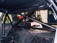 Roll-bar a 6 punti imbullonato con barre porta singola, con tetto apribile. Porsche 944 / Porsche 968