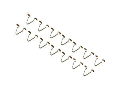 Door moulding clip, SET OF 14. Porsche 911/964/993 1965-98 - 99959132601, 99959132602 - 9400032, 1686550100, 1686550200