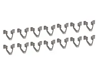 Door moulding clip, SET OF 14. Porsche 911/964/993 1965-98 - 99959132601, 99959132602 - 9400032, 1686550100, 1686550200
