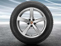 Llantas de aleación Macan de 18' y neumáticos de invierno Porsche original - 95B044630A, 95B044640A