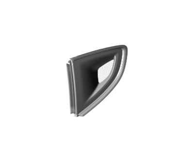 Presa d'aria del finestrino posteriore. Pacchetto Weissach Porsche Cayman GT4 RS - 982853989AA3G, 982853990AA3G