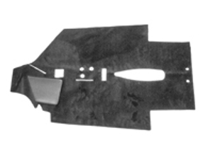 Teppich für Tunnel, Schwarz. Porsche 993 - 993551023005FV